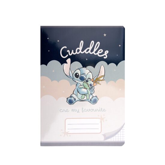 STITCH rūtiņu burtnīca A5, 16 lapas, ar stingriem kartona vākiem, "Cuddles"